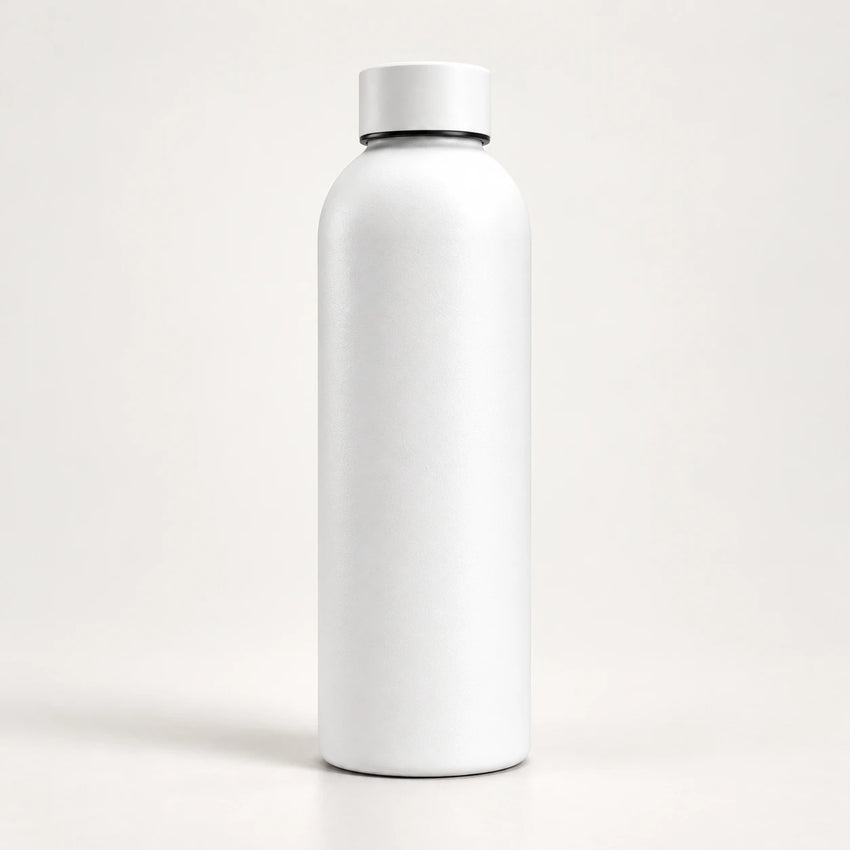 Gourde isotherme blanche 500 ml — Inox double paroi