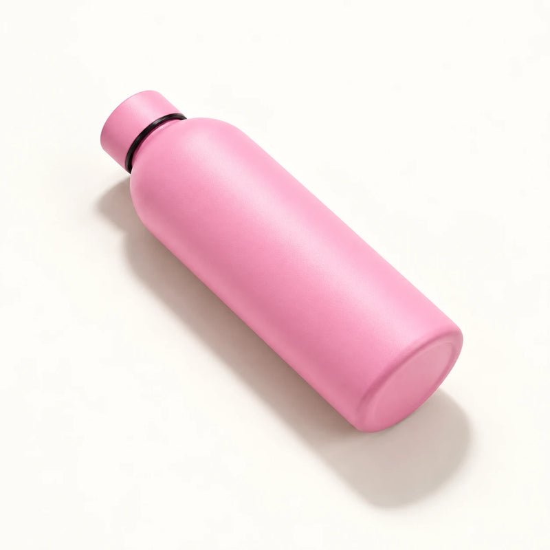 Gourde Isotherme 500ml Rose Acier Inoxydable Double Paroi — Récipient Nomade