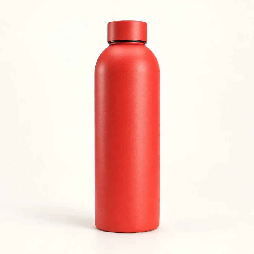 Gourde Isotherme 500ml Rouge Acier Inoxydable Double Paroi — Récipient Nomade