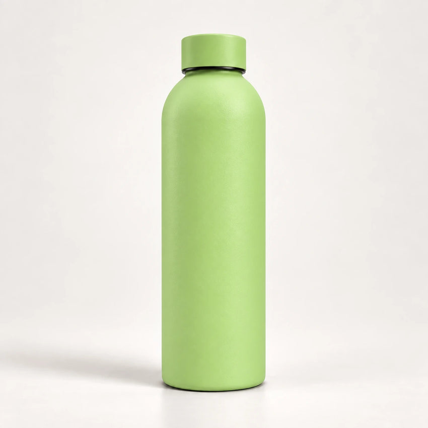 Gourde Isotherme 500ml Vert Acier Inoxydable Double Paroi — Récipient Nomade