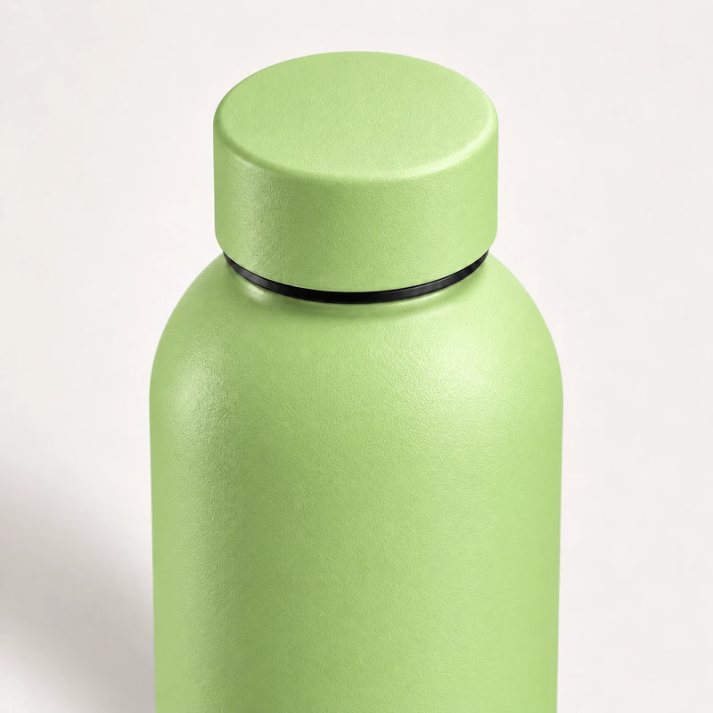 Gourde Isotherme 500ml Vert Acier Inoxydable Double Paroi — Récipient Nomade