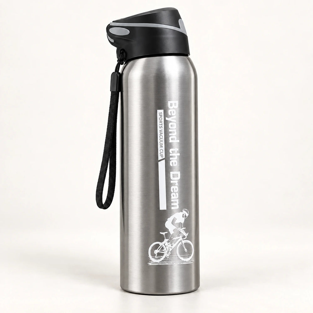 Gourde isotherme vélo 500 ml — Argent
