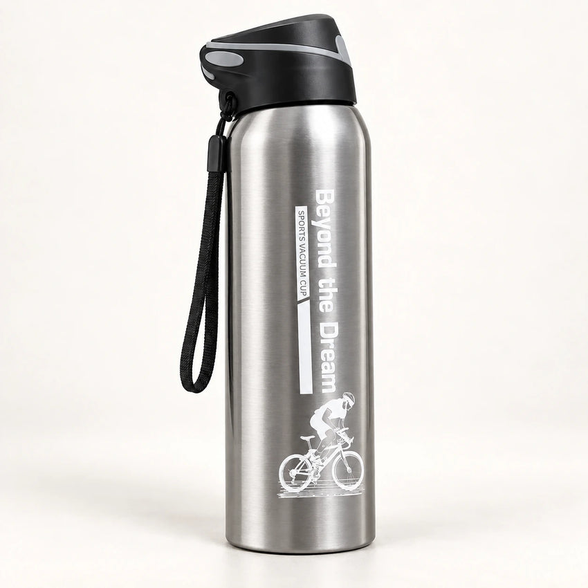 Gourde isotherme vélo 500 ml — Argent