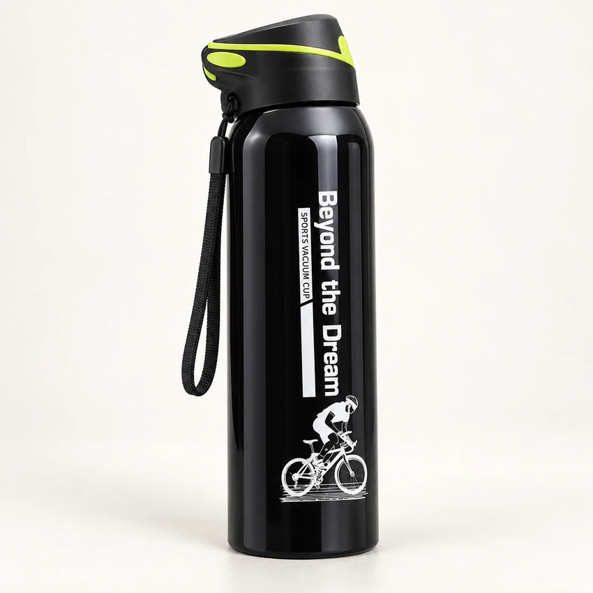 Gourde isotherme vélo 500 ml — Noir
